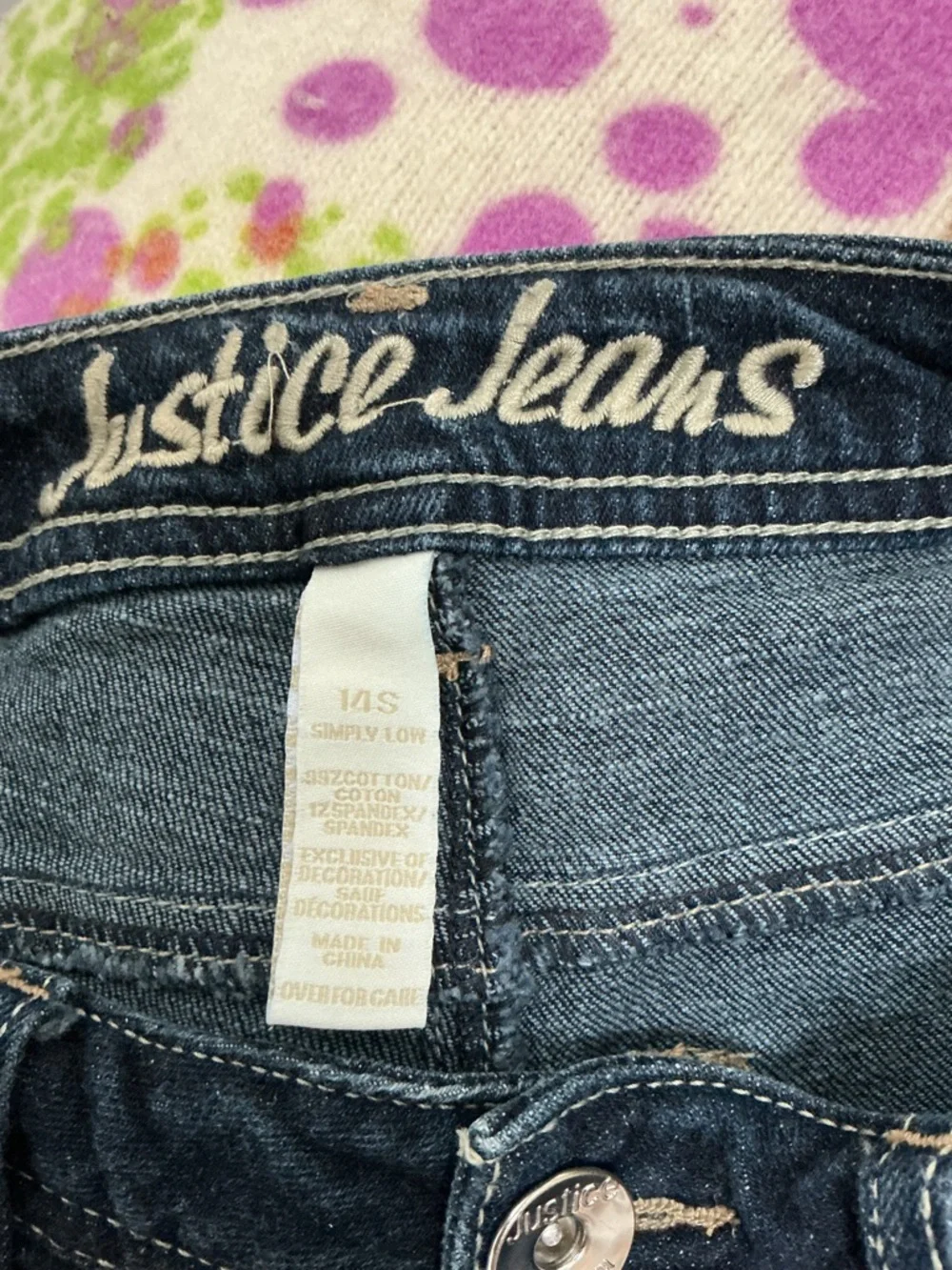 Dark Wash Denim Shorts Justice Girls Denim Dark Wash Blue Shorts 14S